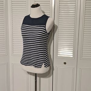 Navy Blue Sleeveless Top